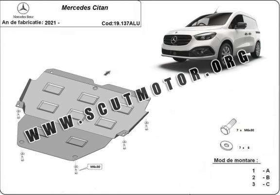 Scut motor din aluminiu Mercedes Citan