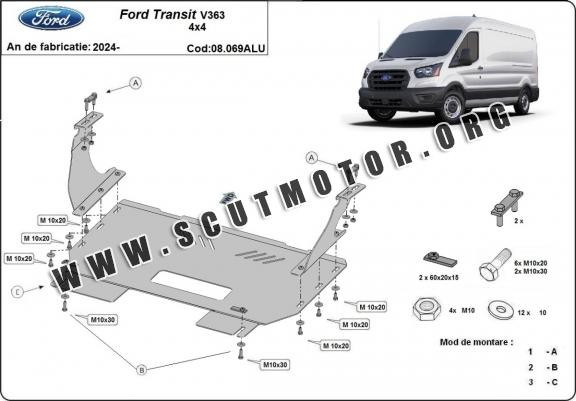 Scut motor din aluminiu Ford Transit V363 4x4