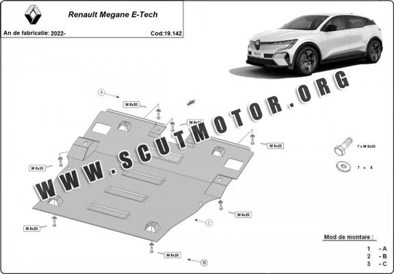 Scut motor metalic Renault Megane E-Tech