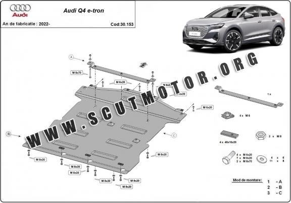 Scut motor metalic Audi Q4 e-tron