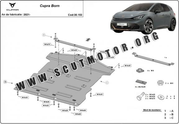 Scut motor metalic  Cupra Born