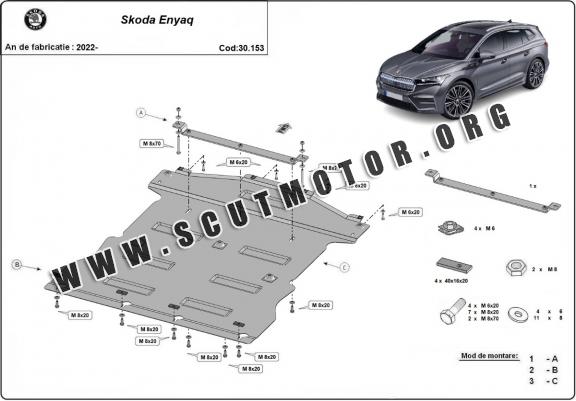 Scut motor metalic Skoda Enyaq