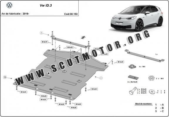 Scut motor metalic Volkswagen ID 3