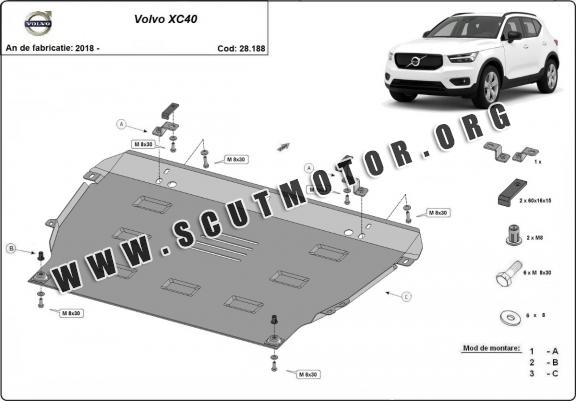 Scut motor metalic Volvo XC40