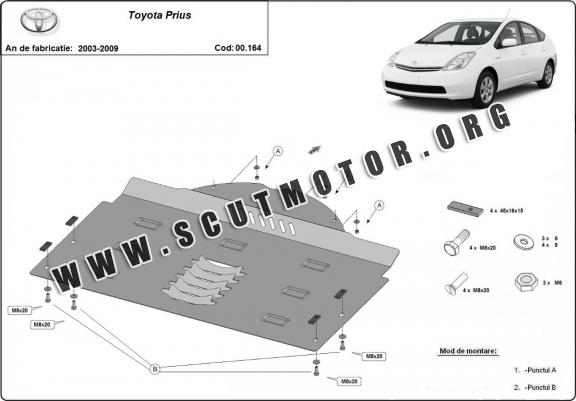 Scut antifurt catalizator pentru Toyota Prius 2