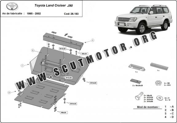 Scut motor metalic Toyota Land Cruiser J90