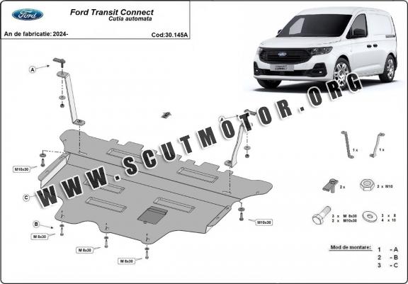 Scut motor metalic Ford Transit Connect - cutie de viteză automată