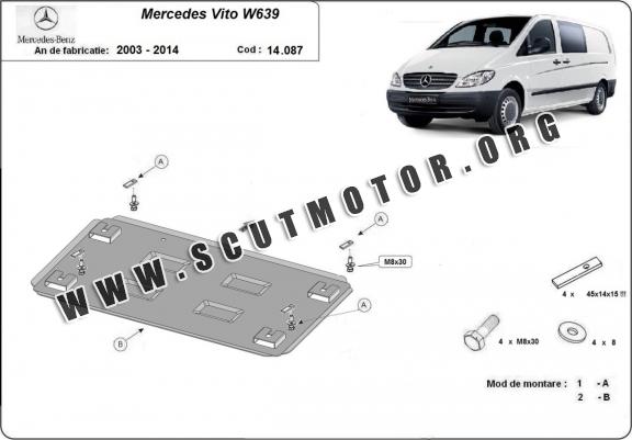 Scut motor metalic Mercedes Vito W639 - 2.2 D 4x2, 4x4