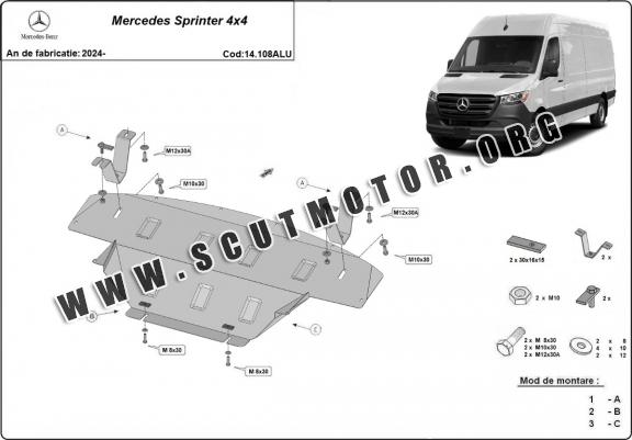 Scut motor din aluminiu Mercedes Sprinter 4x4