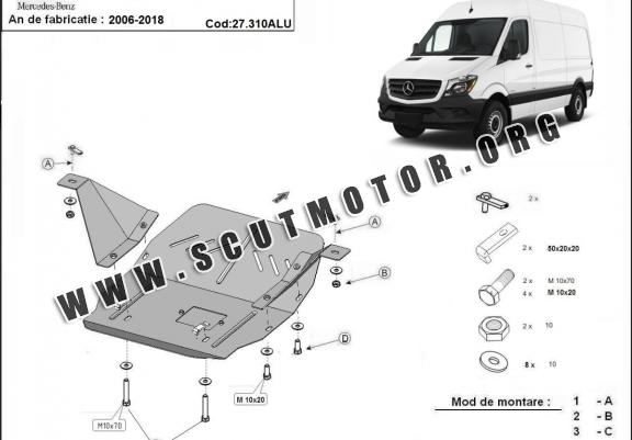 Scut motor din aluminiu Mercedes Sprinter W906
