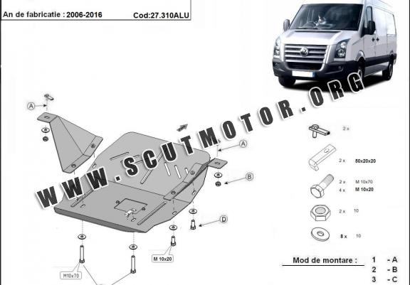 Scut motor din aluminiu Volkswagen Crafter