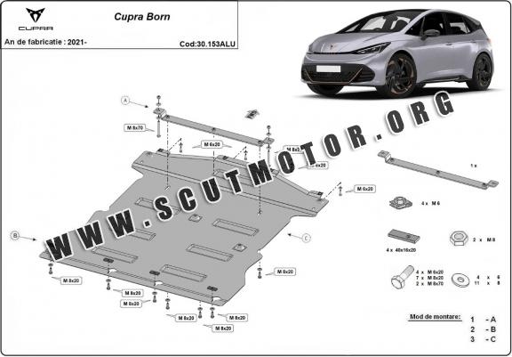 Scut motor din aluminiu Cupra Born