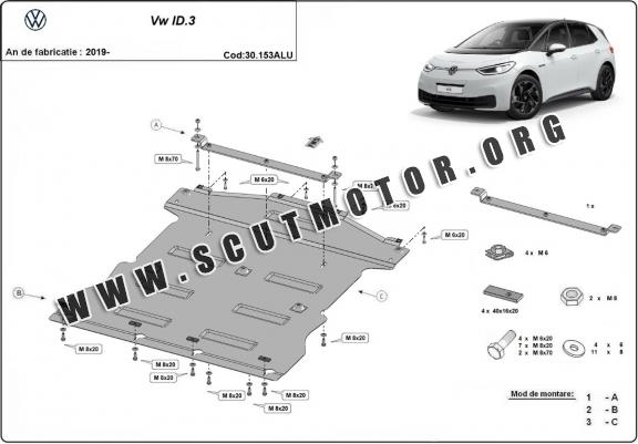 Scut motor din aluminiu Volkswagen ID.3