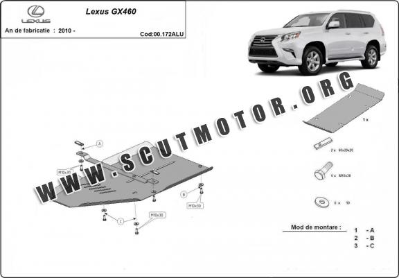 Scut cutie de viteză din aluminiu Lexus GX460