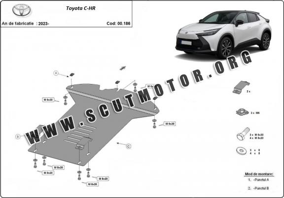 Scut antifurt catalizator pentru Toyota C-HR