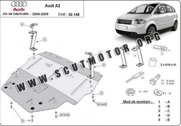 Scut motor metalic Audi A2