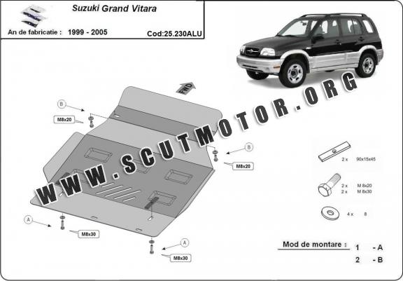 Scut motor din aluminiu Suzuki Grand VItara