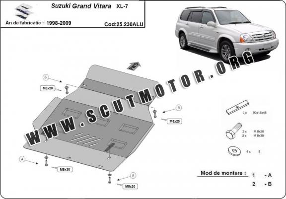 Scut motor din aluminiu Suzuki Grand VItara XL7