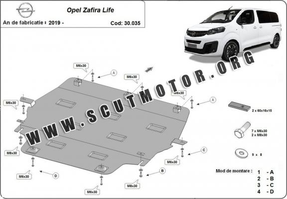 Scut motor metalic Opel Zafira Life