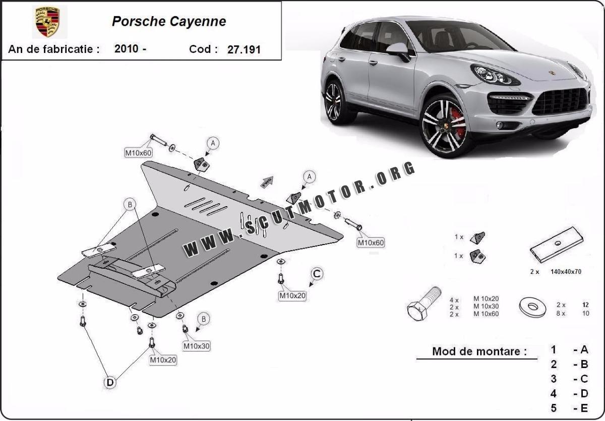 Scut motor metalic Porsche Cayenne