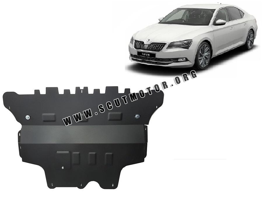 Scut motor metalic Skoda Superb - cutie de viteză automată