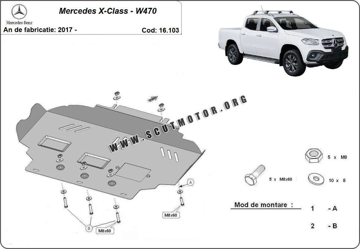 Scut motor metalic Mercedes X-Classe