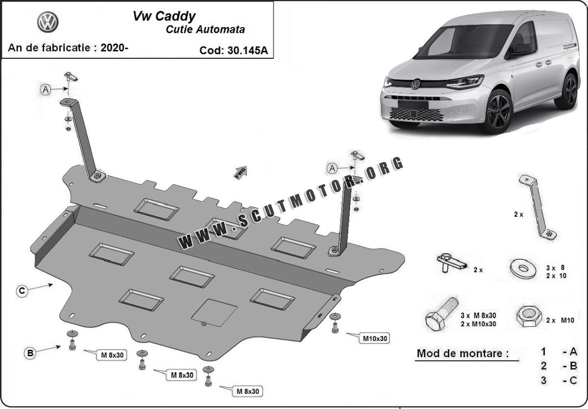 Scut motor metalic Volkswagen Caddy - cutie de viteză automată