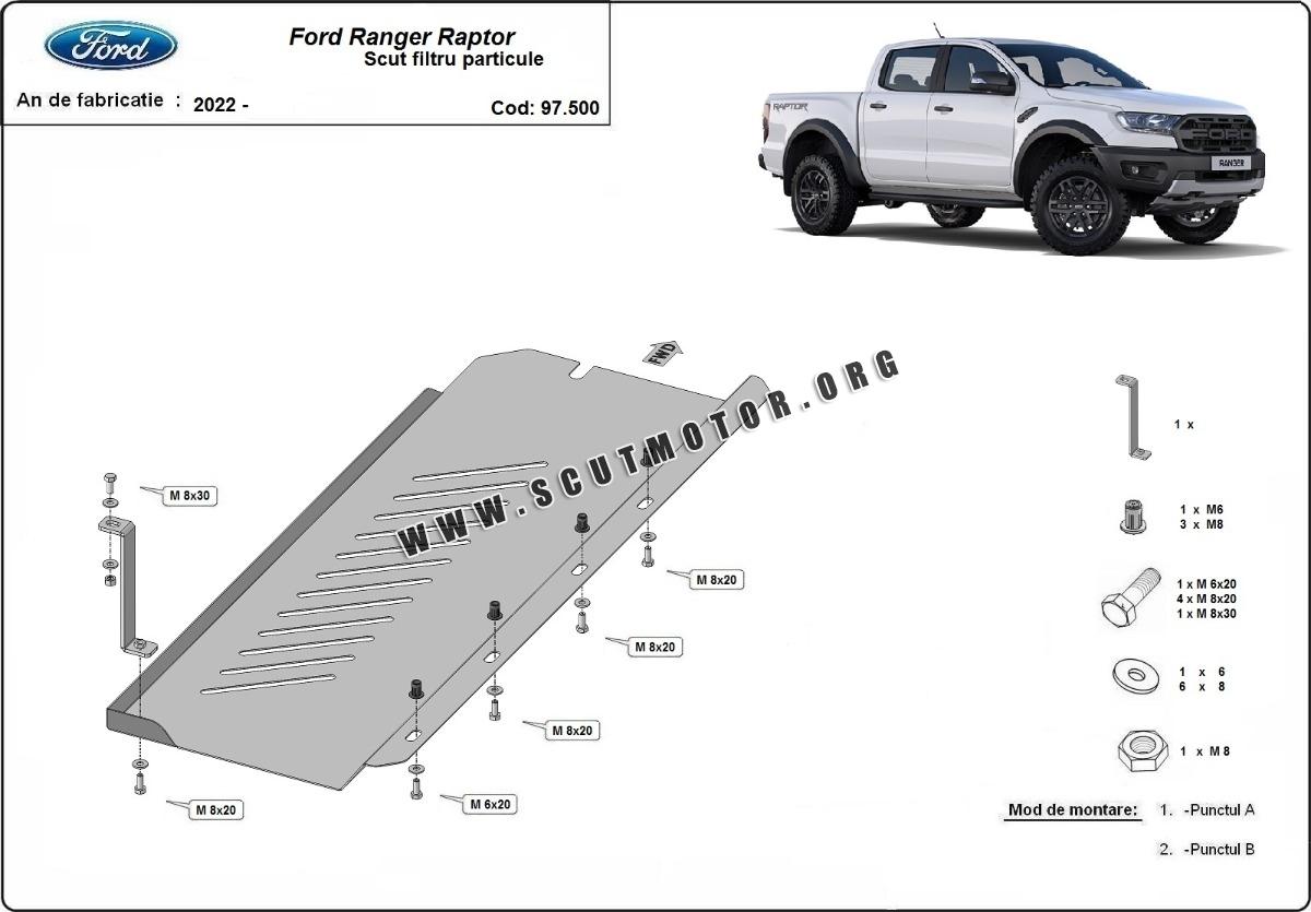Scut filtru particule Ford Ranger Raptor